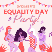 Party for Women's Equality Instagram Post Design