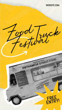 Food Truck Festival YouTube Short Design