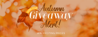 Autumn Giveaway Alert Facebook Cover Design