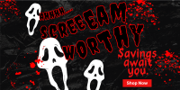 Scream Worthy Discount Twitter Post Design