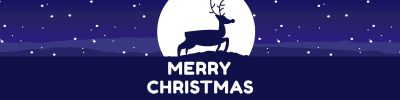 Rudolph Silhouette Etsy Banner Image Preview