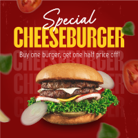 Special Cheeseburger Deal Instagram Post Design