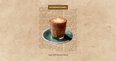 Hot Coffee Day Facebook ad Image Preview
