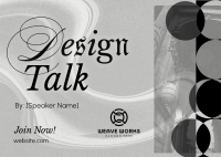 Modern Design Talk Postcard Image Preview