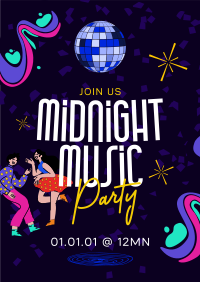 Midnight Music Party Poster Image Preview