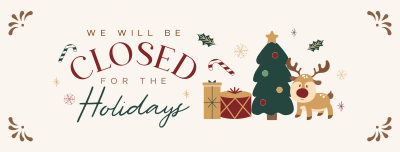 Closed for the Holidays Facebook cover Image Preview