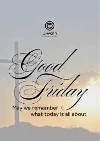 Good Friday Crucifix Greeting Flyer Image Preview