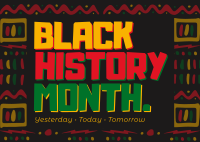 Modern Black History Month Postcard Image Preview