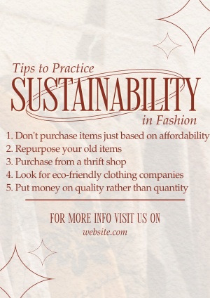 Sustainable Fashion Tips Flyer Image Preview