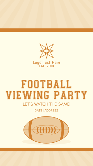 Football Viewing Party Instagram story