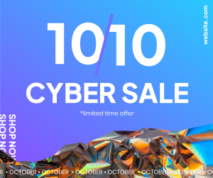 10.10 Cyber Sale Facebook post