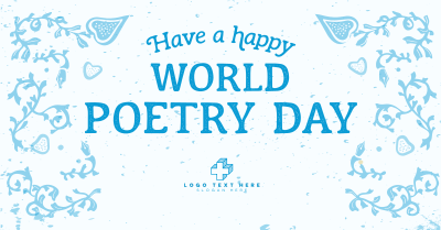 World Poetry Day Facebook ad Image Preview