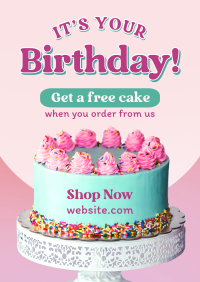 Birthday Cake Promo Poster Image Preview