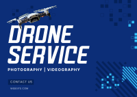 Drone Camera Service Postcard Image Preview