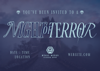 Night of Terror Party Postcard Image Preview