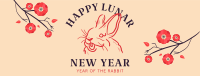 Ink Lunar Rabbit Facebook Cover Design