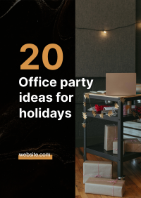 Office Holidays Flyer Design