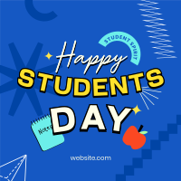 Happy Students Day Instagram Post Design