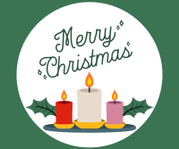 Christmas Candles Facebook Post Design