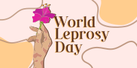 World Leprosy Day Awareness  Twitter Post Design
