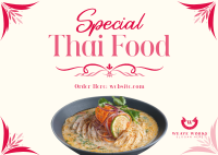 Special Thai Food Postcard Image Preview