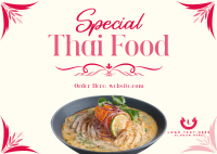 Special Thai Food Postcard Design