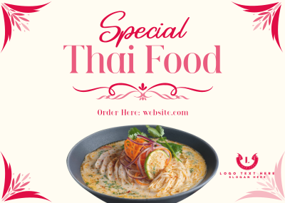 Special Thai Food Postcard Image Preview