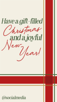Christmas New Year Vintage Facebook Story Preview