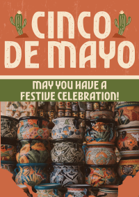 Grunge Cinco De Mayo Poster Image Preview