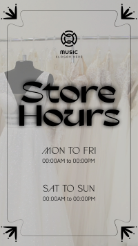 Sophisticated Shop Hours Facebook story Image Preview