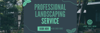 Organic Landscaping Service Twitter Header Design