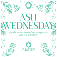 Rustic Ash Wednesday Instagram Post Design