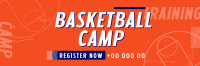Basketball Sports Camp Twitter Header Design