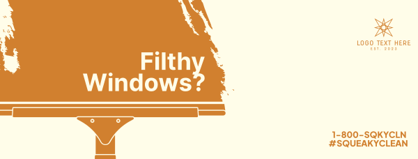 Filthy Window Cleaner Facebook Cover Design Image Preview