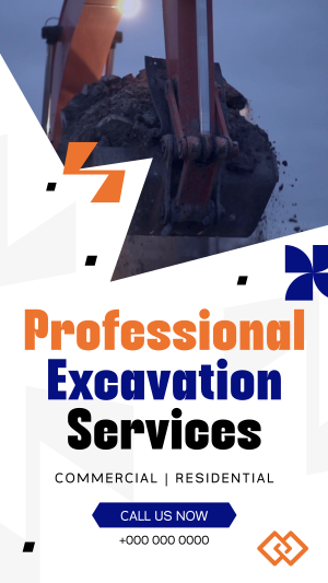Professional Excavation Services Facebook story Image Preview