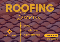 Modern Roofing Postcard Image Preview