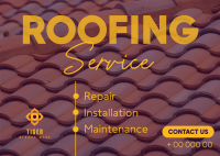 Modern Roofing Postcard Design