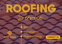 Modern Roofing Postcard Image Preview