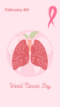 Lungs World Cancer Day  Facebook story Image Preview