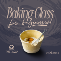 Beginner Baking Class Instagram Post Design