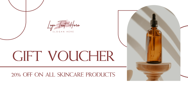 Serum Skincare Gift Certificate Design Image Preview