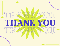 Generic Shapes Thank You Card Thank You Card Design
