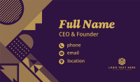 Geometric Business Business Card