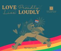 Lively Pride Month Facebook Post Design