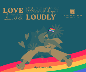 Lively Pride Month Facebook post Image Preview