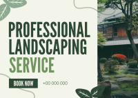 Organic Landscaping Service Postcard Image Preview