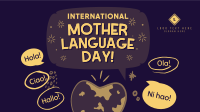 World Mother Language Animation Design