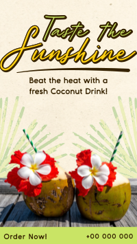 Sunshine Coconut Drink Instagram Reel Preview