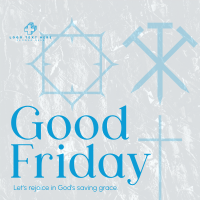 Minimalist Good Friday Greeting  Linkedin Post Image Preview