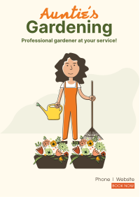 Auntie's Gardening Flyer Design